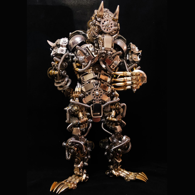 Laad de afbeelding in galerijviewer, 2300 PCS Werewolf DIY Metal Puzzle Model Kit for Gifts and Decoration

