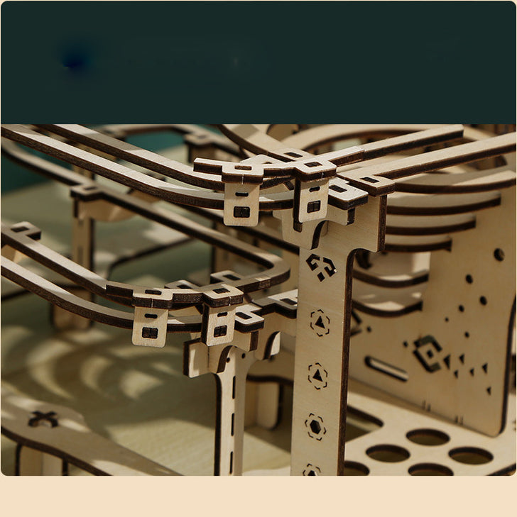 Laad de afbeelding in galerijviewer, 335PCS 3D houten puzzel marmeren run kettingmodel kit creatief geschenk
