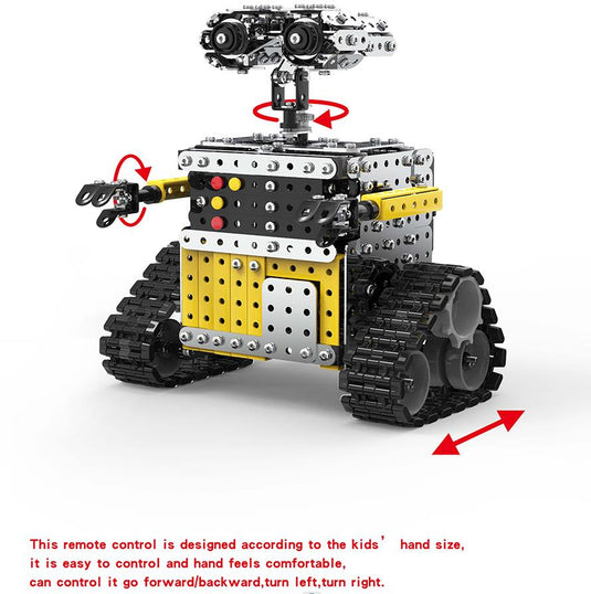 780pcs+ 3D Kit de construcción de metal de bricolaje ensamblado Robot de control remoto ensamblado a mano Robot de juguete