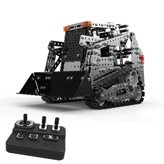Vehículo de control remoto de la carretilla remota de la carretilla remota de la carretilla remota de aleación 3D ensamblado modelo de vehículo de ingeniería educativa y educativa