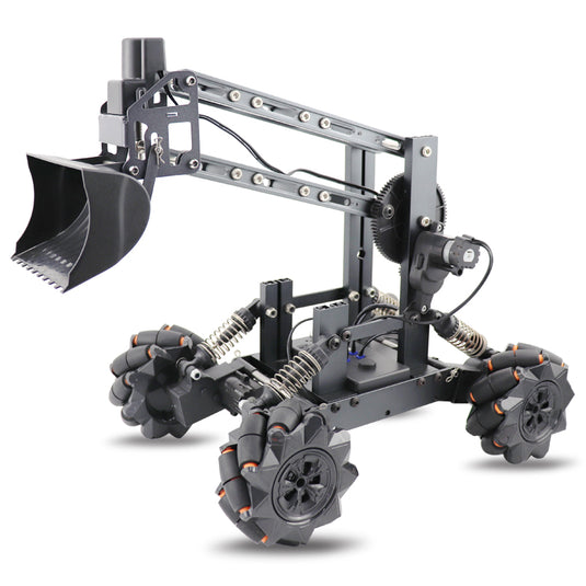 3D-legering afstandsbediening Multifunctionele vierwielaandrijving Constructie Voertuig DIY Assembly Manipulator + Forklift