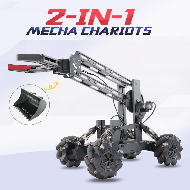 3D Alloy remote control multi-function four-wheel drive construction vehicle DIY assembly manipulator + forklift