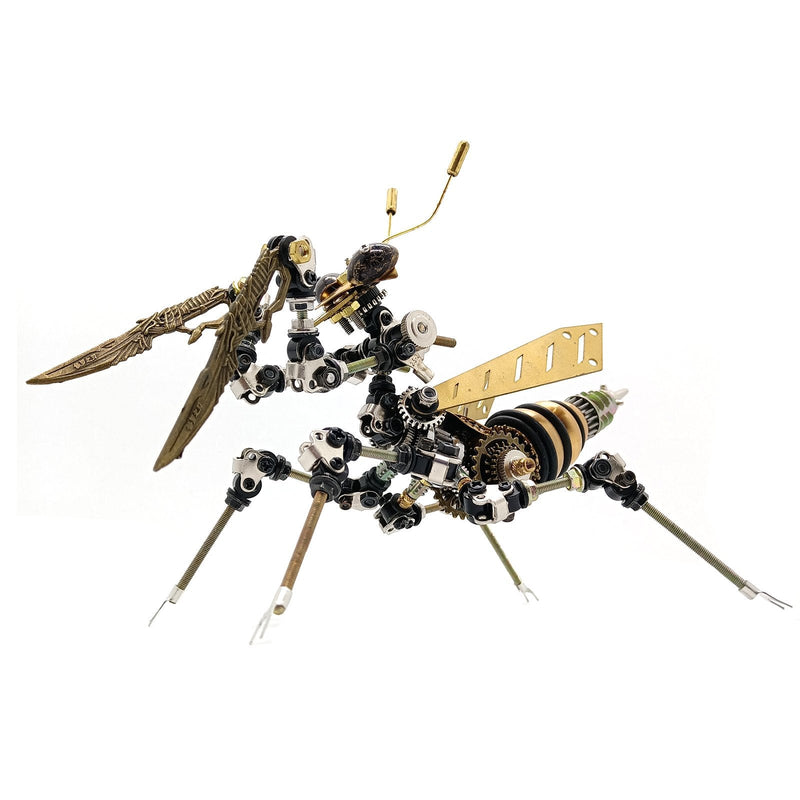 Laden Sie das Bild in Galerie -Viewer, {3D -DIY -Metallbaugruppe Mechanische Mantis -Insekt 500pcs Modellkit
