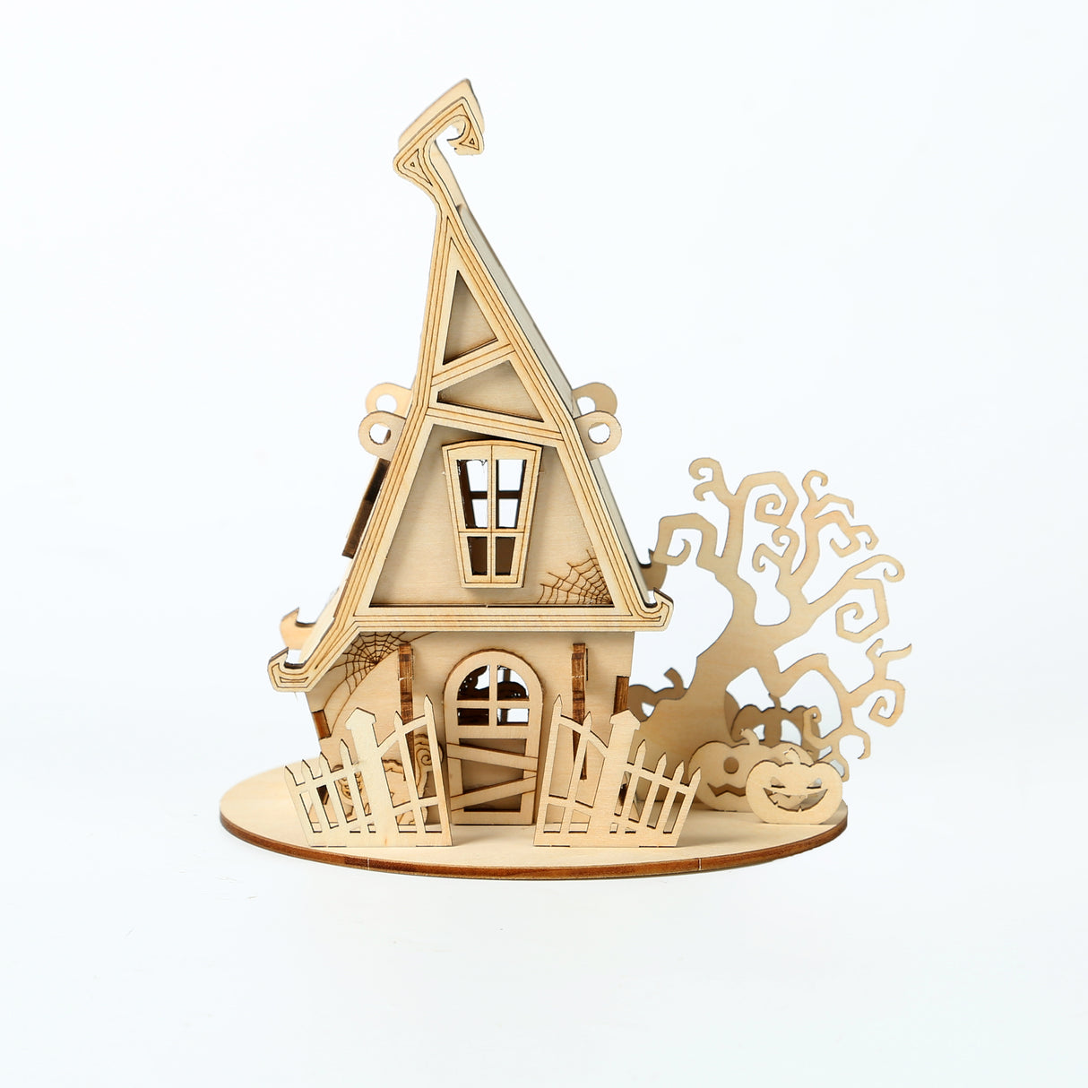 3D Halloween Series DIY Ghost House Wooden Model Kit