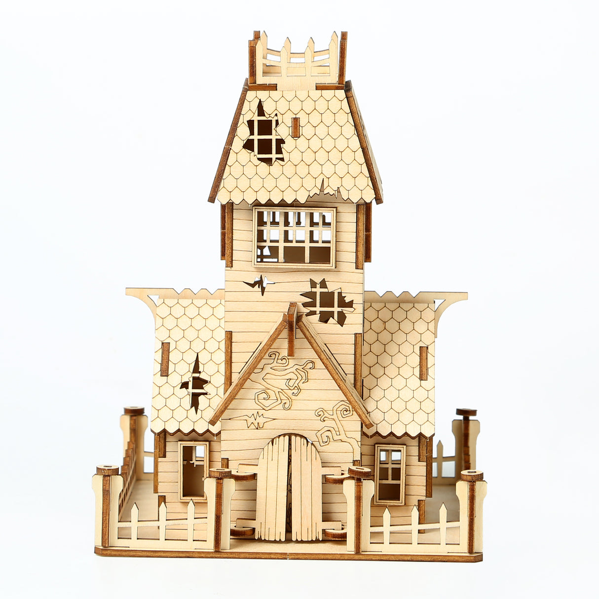 3D Halloween Series DIY Ghost House Wooden Model Kit