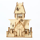 3D Halloween Series DIY Ghost House Wooden Model Kit