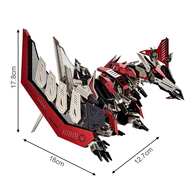 3D mechanische pterosaur -metaalmodel kit handwerk