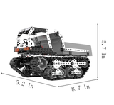 3D Metall Crawler Dumper Fernbedienung Spielzeugwagen Erwachsene Versammlete Bausteine ​​Wissenschaft und Bildungstechnik Fahrzeugmodell