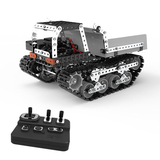 3D metal crawler dumper remote control toy car adult assembled building blocks science and education engineering vehicle model