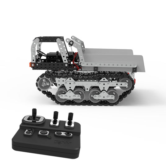 3D Metal Crawler Dumper Control remoto Car Adulto Adulto Bloques de construcción ensamblados Ciencia y educación Ingeniería Modelo de vehículos