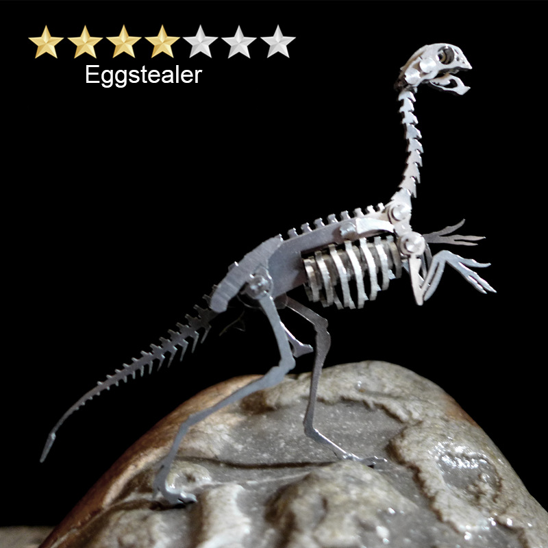 Laden Sie das Bild in Galerie -Viewer, {Top 10 3d Metall Kreidezeit Dinosauriermodell Kit

