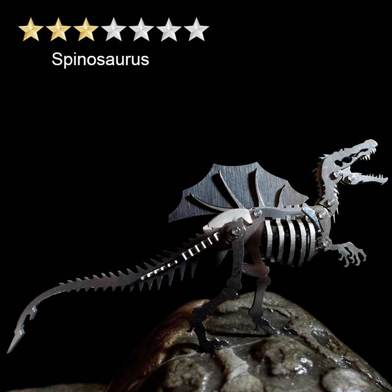 Metal Earth Stegosauro Scheletro - Modellino 3D In Metallo Da Costruire (2 Lastre)