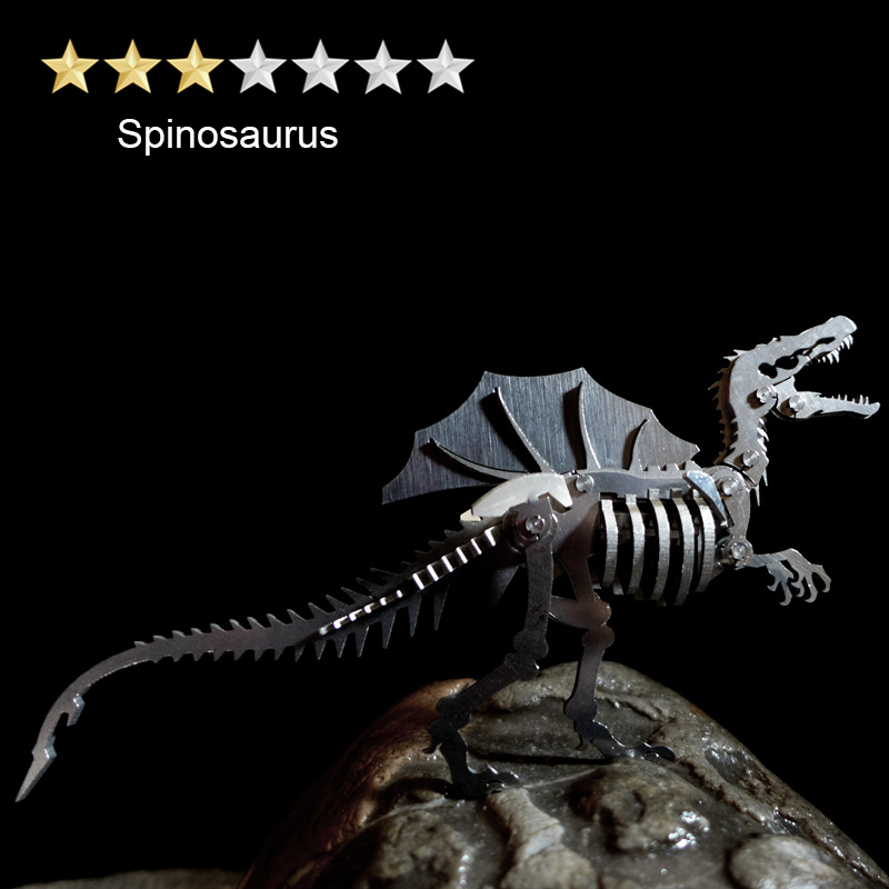 Laad de afbeelding in galerijviewer, Top 10 3D metalen Krijt Dinosaur Model Kit
