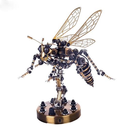 3D Metal DIY Mechanical Wasp Insects Puzzle Model Kit Assembly Jigsaw Crafts