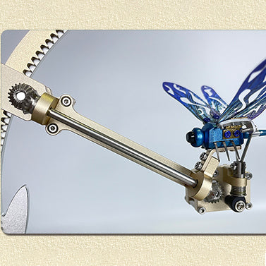 3D metal mechanical movable dragonfly puzzle model kit for adults and Kids