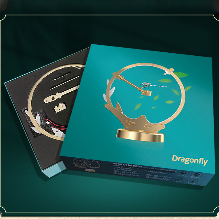 Load image into Gallery viewer, 3D metal mechanical movable dragonfly puzzle model kit for adults and Kids
