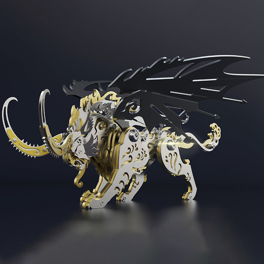 Kit de modelo colorido criaturas de metal 3D de metal