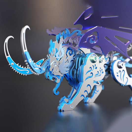 Kit de modelo colorido criaturas de metal 3D de metal