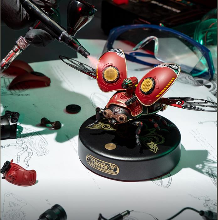 Laad de afbeelding in galerijviewer, 3D Recon Mechanical Beetle Metal Model Kit Gift
