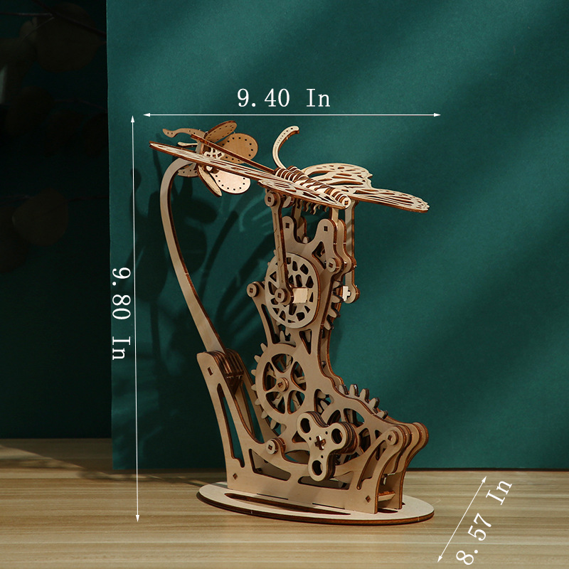 Load image into Gallery viewer, 3D Wooden DIY Mechanical Puzzle Butterfly Model Christmas Gift
