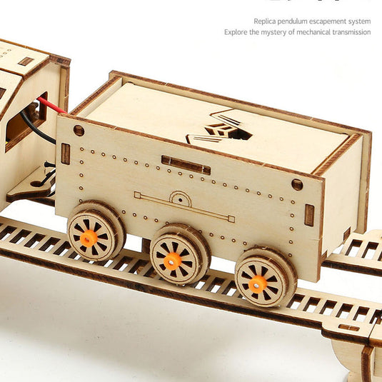 700pcs 3D DIY Dampf -Lokomotive -Modell -Kit mit Tracks