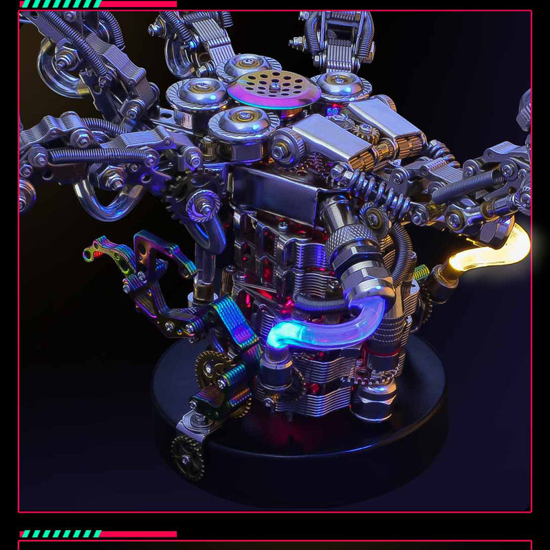 Load image into Gallery viewer, 800 PCS 3D Metal DIY Dragon Claw Model Kit with Colorful Lights
