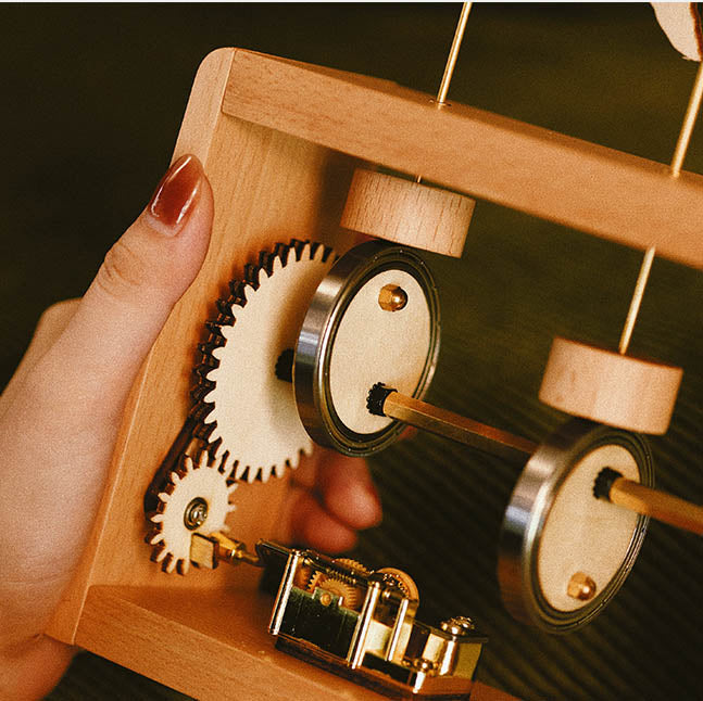 Laden Sie das Bild in Galerie -Viewer, {92 PCs Mechanische Wal -DIY -Puzzle -Modell mit Musikbox -Kit für Geschenke und Dekoration
