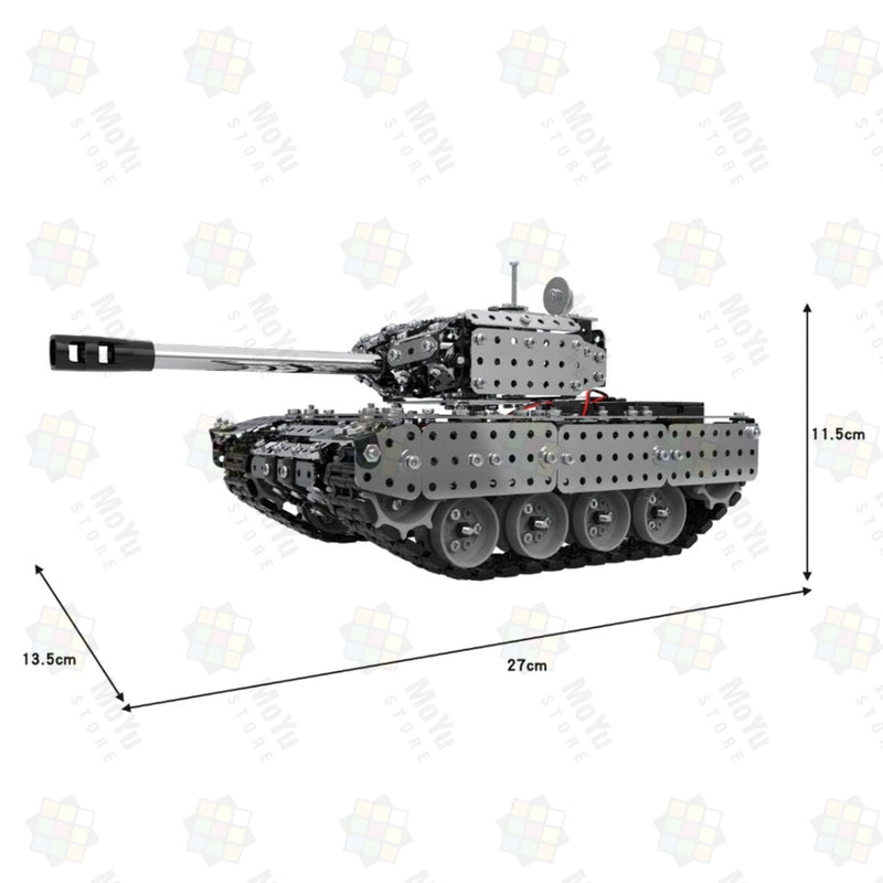 Load image into Gallery viewer, 952Pcs DIY 3D Assembly Metal RC Tank Military Model Kit Toy
