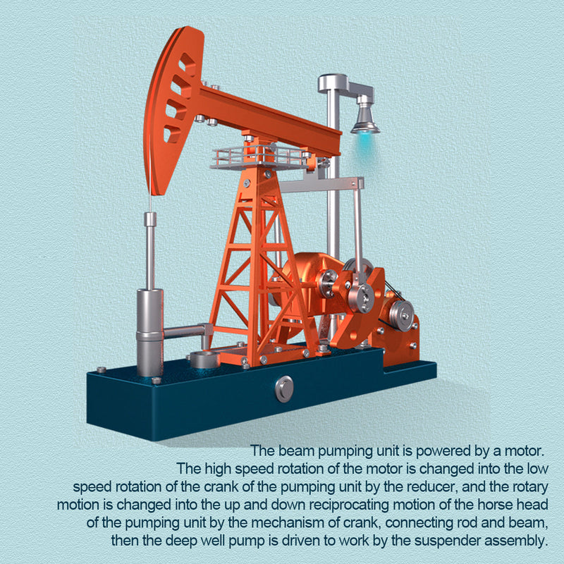 Load image into Gallery viewer, Build a Pumpjack That Works 3D Pumping Unit Model Building Kit 219PCS
