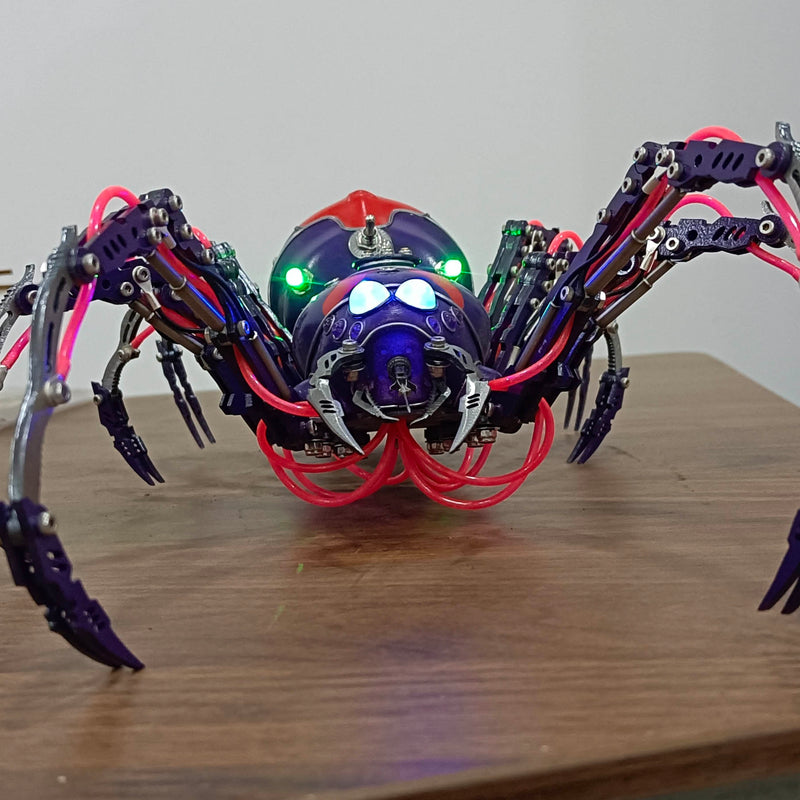 Laden Sie das Bild in Galerie -Viewer, {Cyberpunk Tarantula 3d DIY Metall Puzzle Großes Modell Kit
