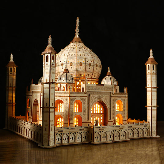 Kit de modelo creativo de rompecabezas de madera 3d Castle Diy para regalos de Navidad