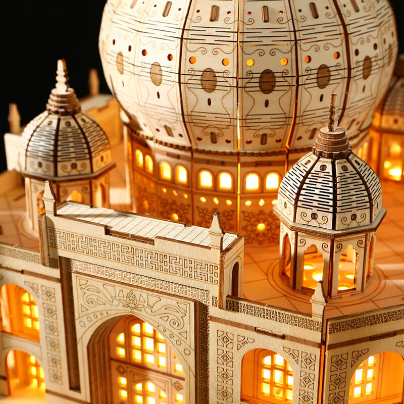 Kit de modelo creativo de rompecabezas de madera 3d Castle Diy para regalos de Navidad