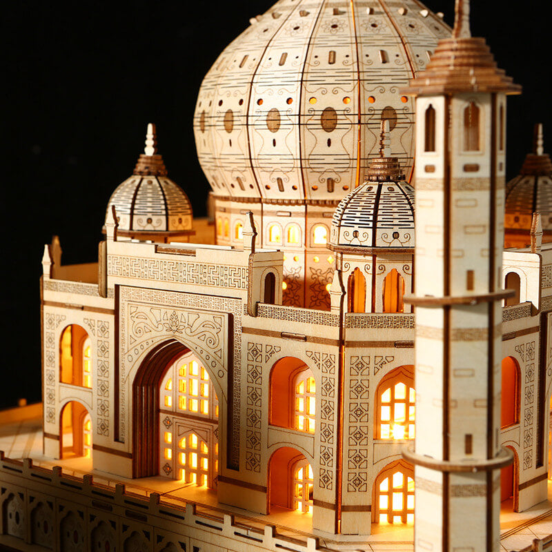 Kit de modelo creativo de rompecabezas de madera 3d Castle Diy para regalos de Navidad