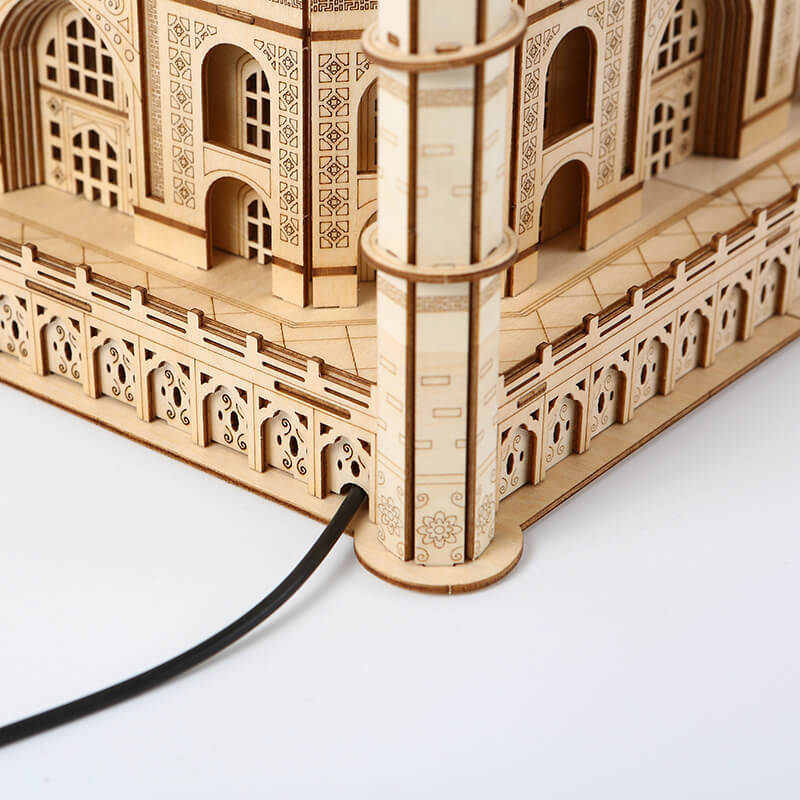 Kit de modelo creativo de rompecabezas de madera 3d Castle Diy para regalos de Navidad