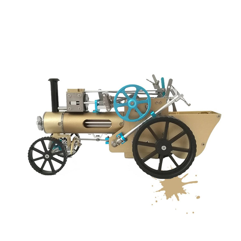Load image into Gallery viewer, Metal Assembly One Cylinder Electric Steam Car Model Toy for Adult
