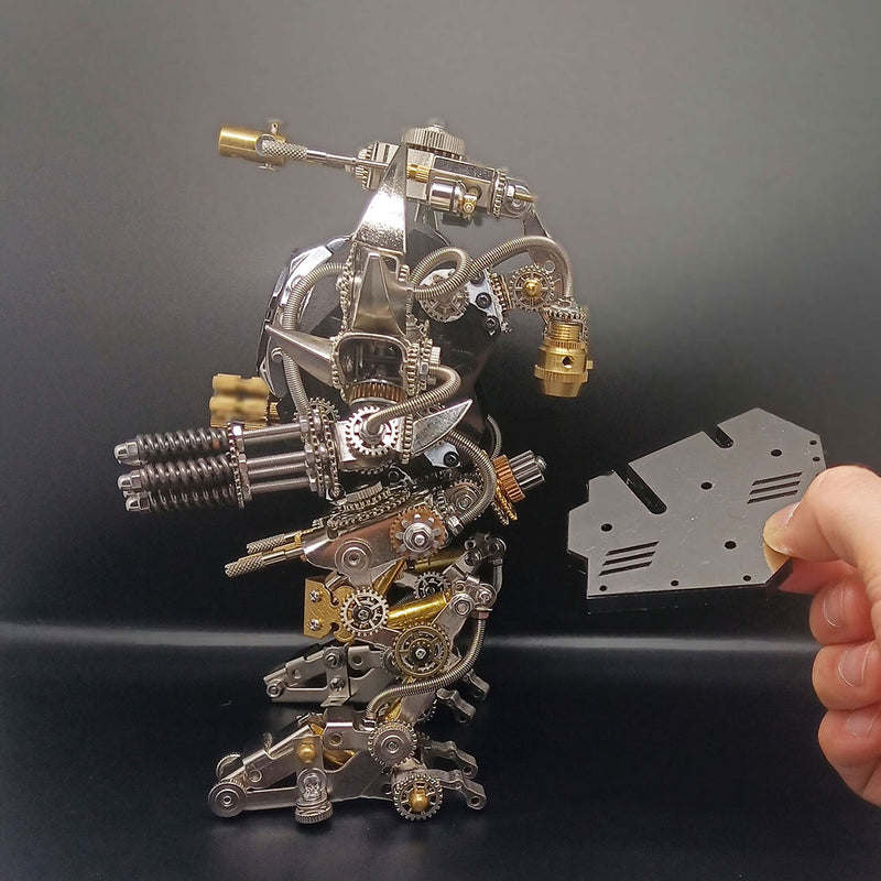 Laden Sie das Bild in Galerie -Viewer, {Roboter Watch Stand Holder 3D DIY Assembly Metal Fighting Mechamodel Kit
