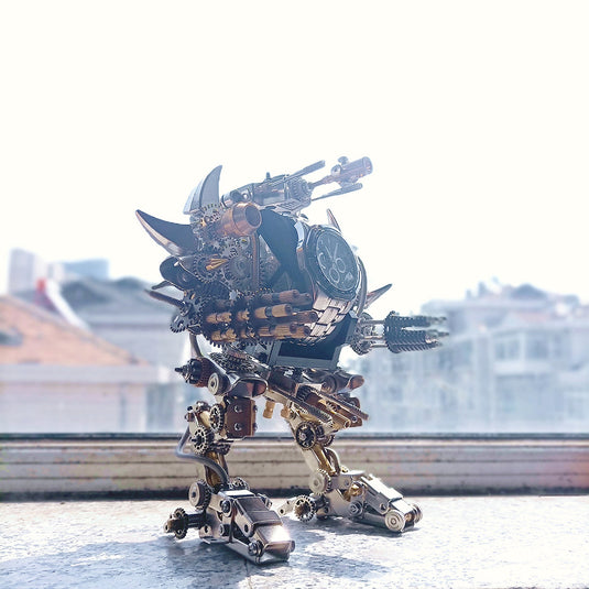 Robot Watch Stand Holder 3D DIY Assembly Metal Fighting MechaModel Kit