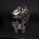 Steampunk 3D metaal beweegbare mechanische dinosauruskop 180pcs model kits