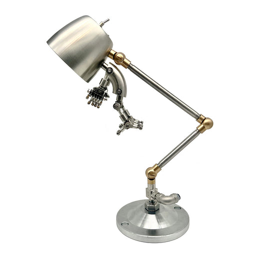 Steampunk 3D-Metall-Robotertisch-Lampe EU-Plug-Dekoration