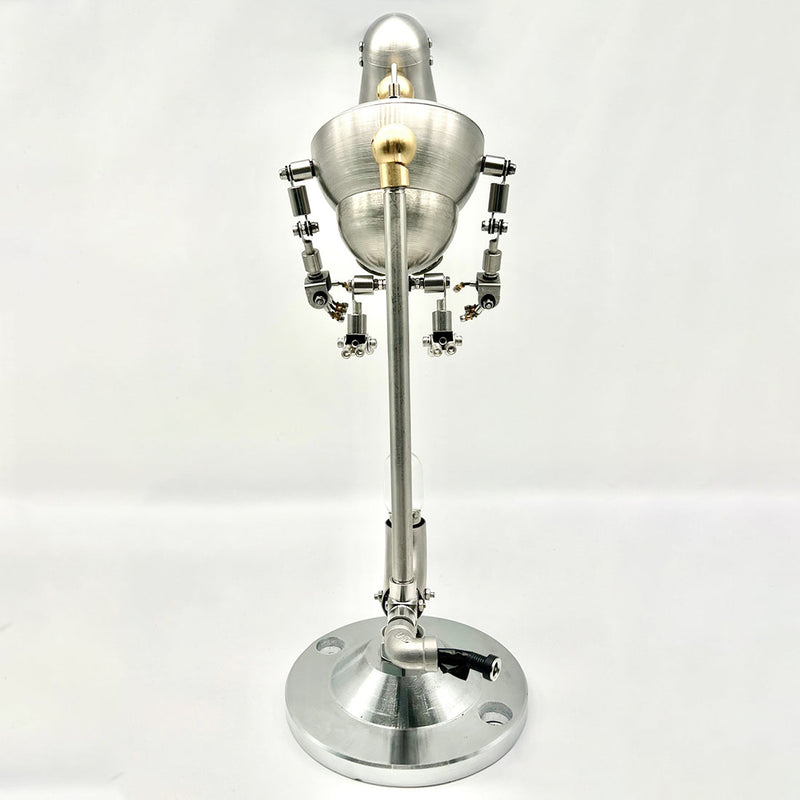 Laad de afbeelding in galerijviewer, Steampunk 3D Metal No.3 Robot Tafellamp EU-plug decoratie
