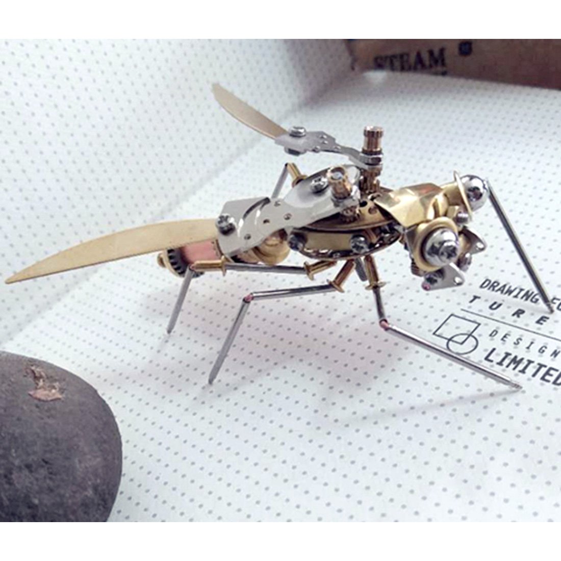 Steampunk Metal Mechanical Little Wasp Spider Insekten Modellhandwerkskollektion