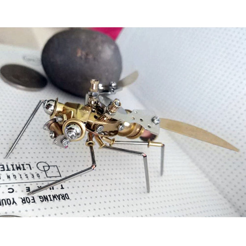 Load image into Gallery viewer, Steampunk Metal Mechanical Little Wasp Spider Insects Model Crafts Collection
