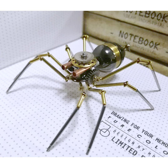Steampunk Metal Mechanical Little Waspid Spider Insects Model Crafts Collection