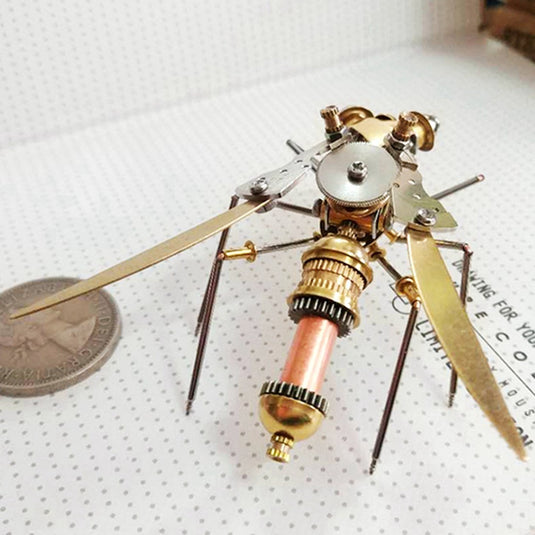 Steampunk Metal Mechanical Little Waspid Spider Insects Model Crafts Collection