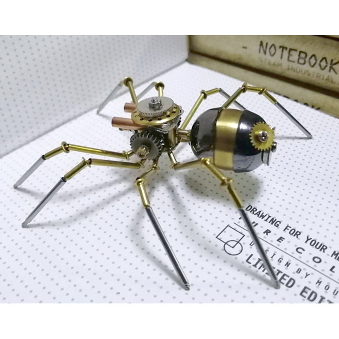 Steampunk Metal Mechanical Little Wasp Spider Insekten Modellhandwerkskollektion