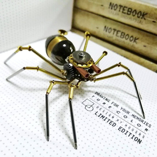Steampunk Metal Mechanical Little Wasp Spider Insects Model Crafts Collection