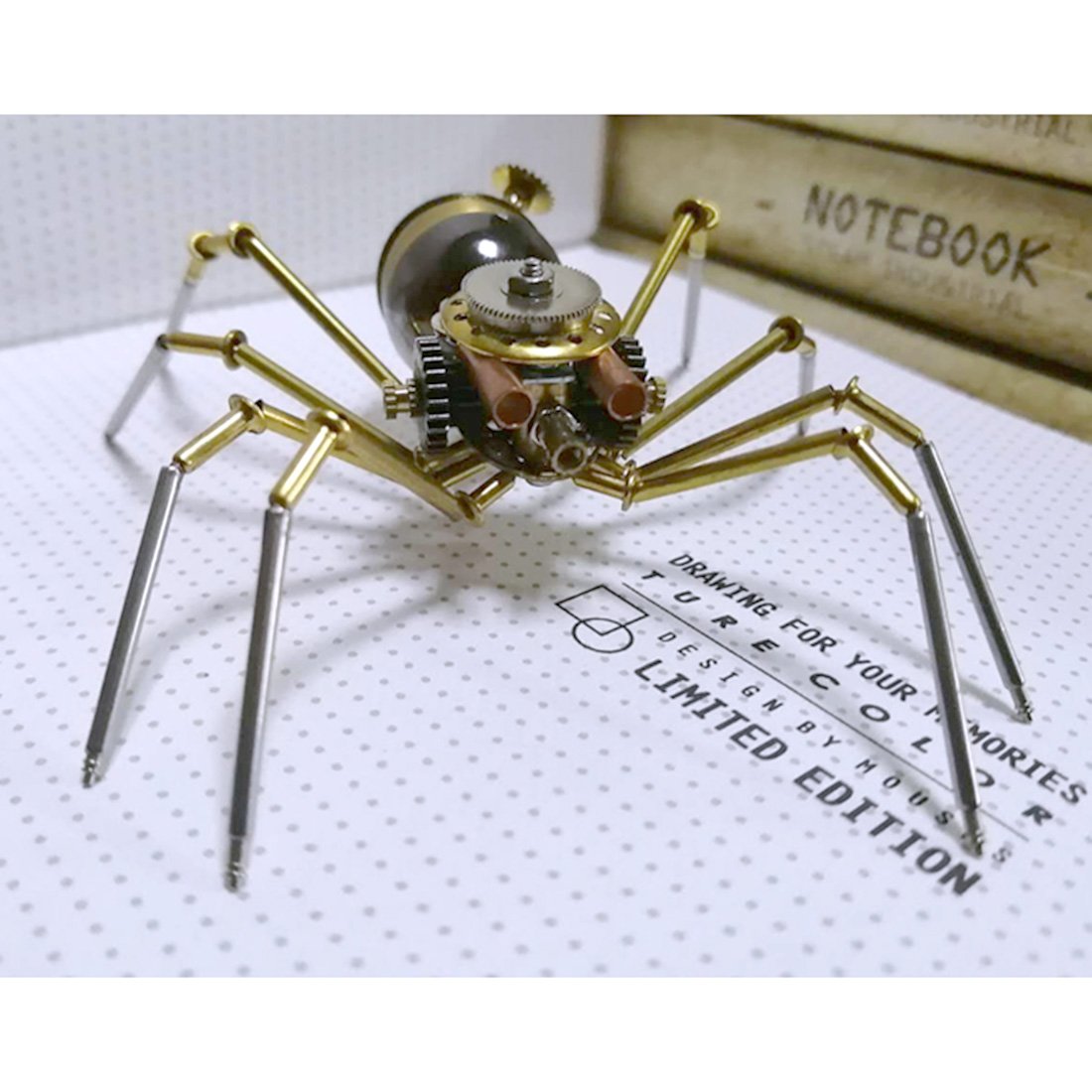 Steampunk Metal Mechanical Little Wasp Spider Insekten Modellhandwerkskollektion