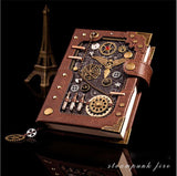 Steampunk Notebook Hardcover Notebook met cadeaubakje