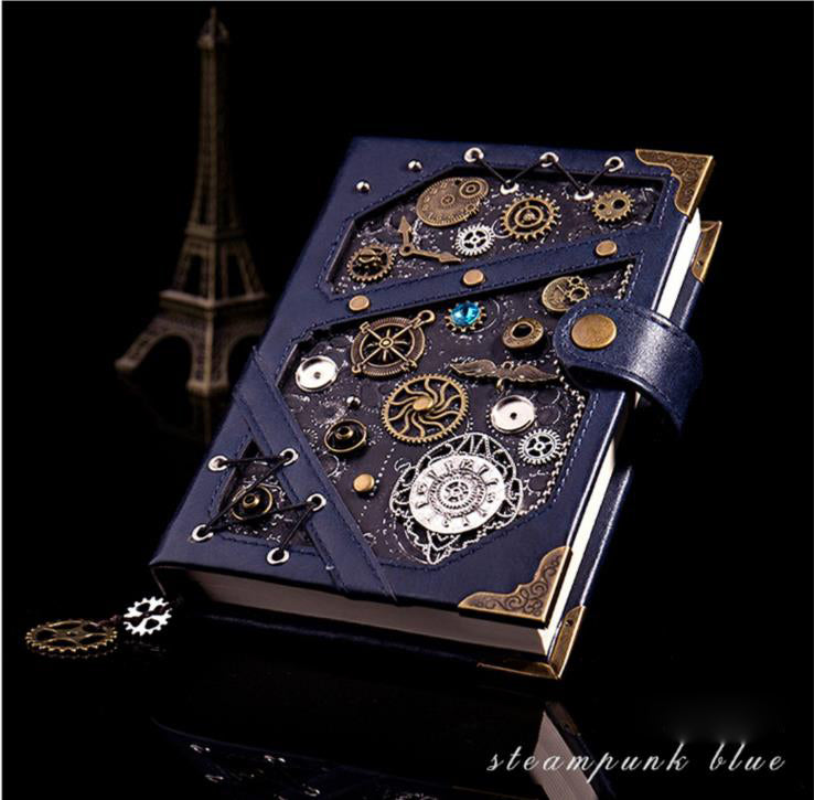 Steampunk Notebook Hardcover Notebook met cadeaubakje