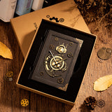 Steampunk Notebook Hardcover Notebook met cadeaubakje